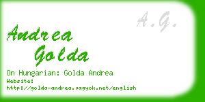 andrea golda business card